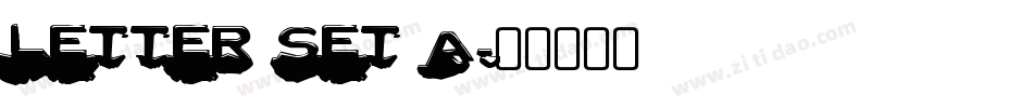 Letter Set A字体转换